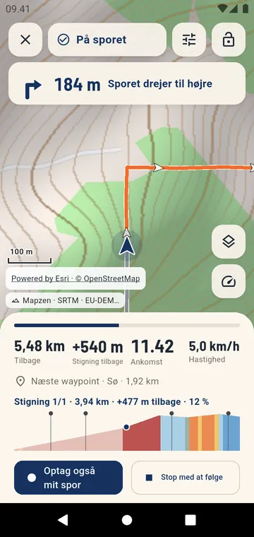 Følg et spor: næste sving, stigningssiden og det, der er tilbage
