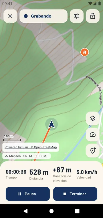 Grabando una ruta: tiempo, distancia, desnivel y velocidad