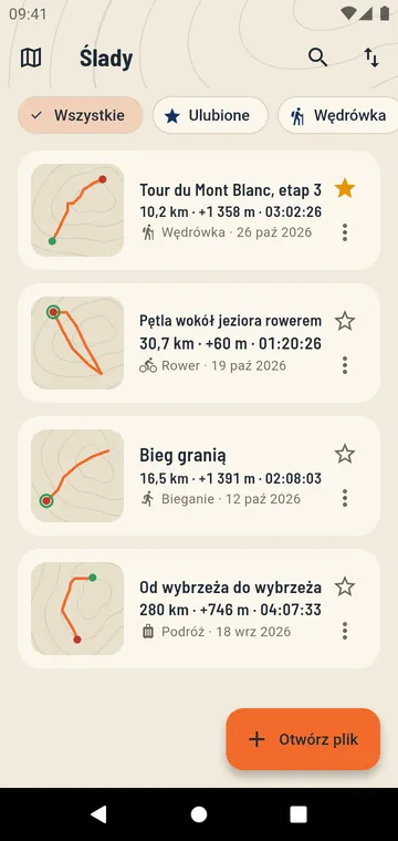 Twoje ślady, z dystansem i przewyższeniem