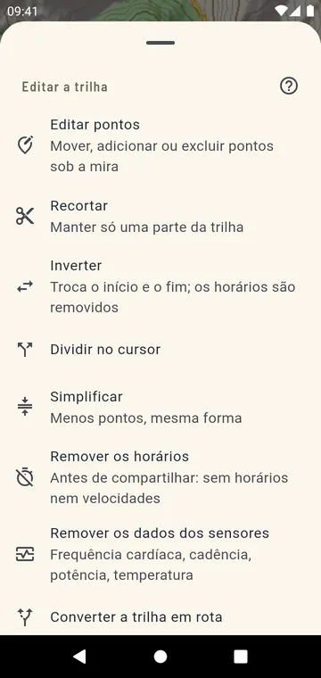 Editar uma trilha: recortar, dividir, inverter, mesclar