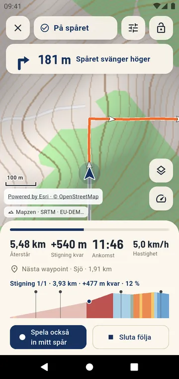 Följa ett spår: nästa sväng, stigningssidan och det som återstår